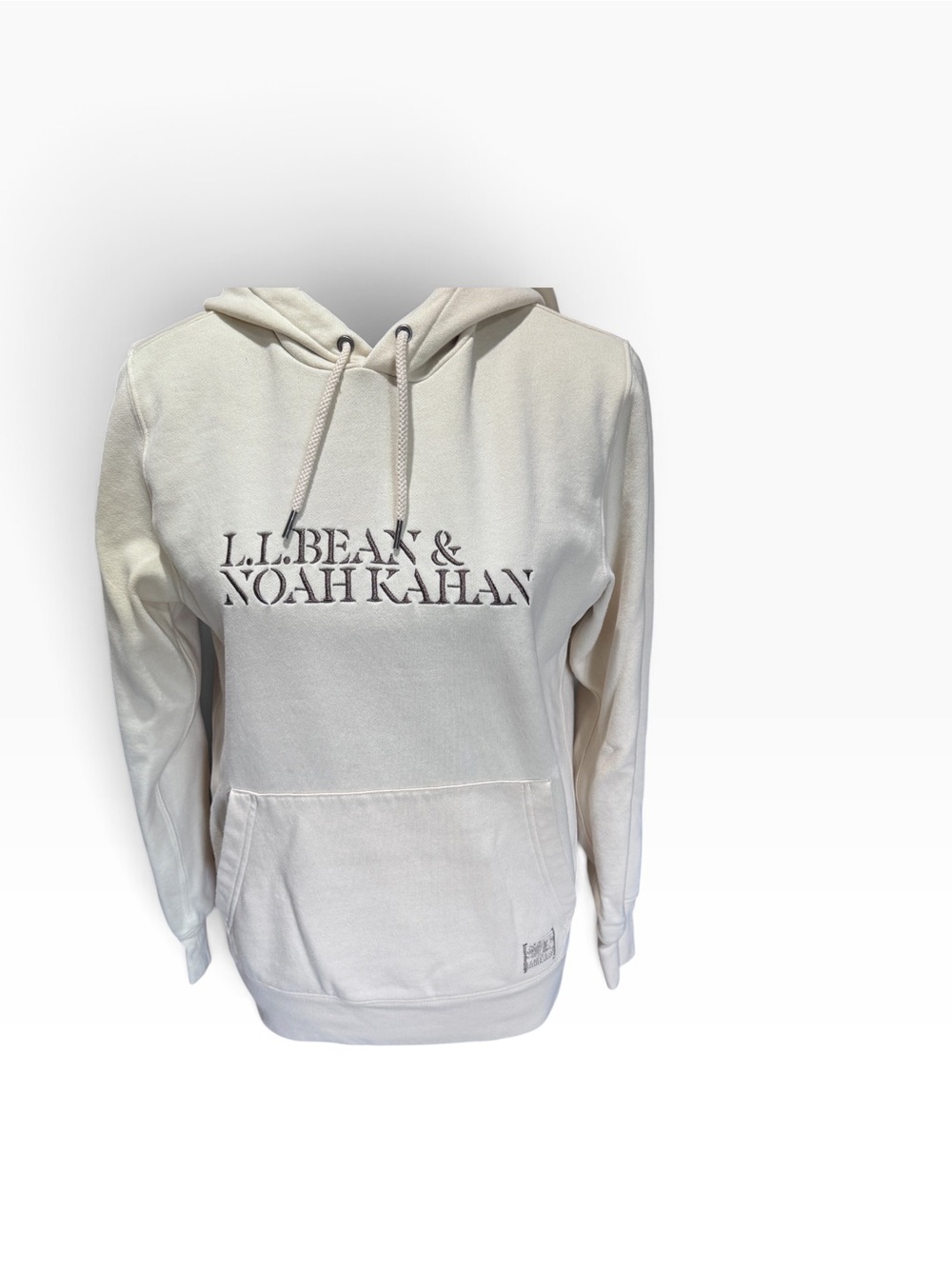 L.L. Bean Noah Kahan Cream Pullover Hoodie with Graphic Logo